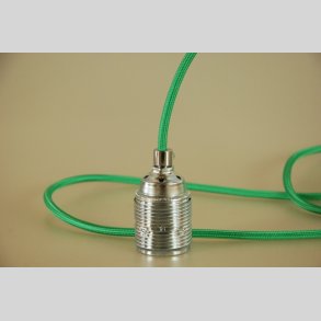 Stofledning med metalfatning